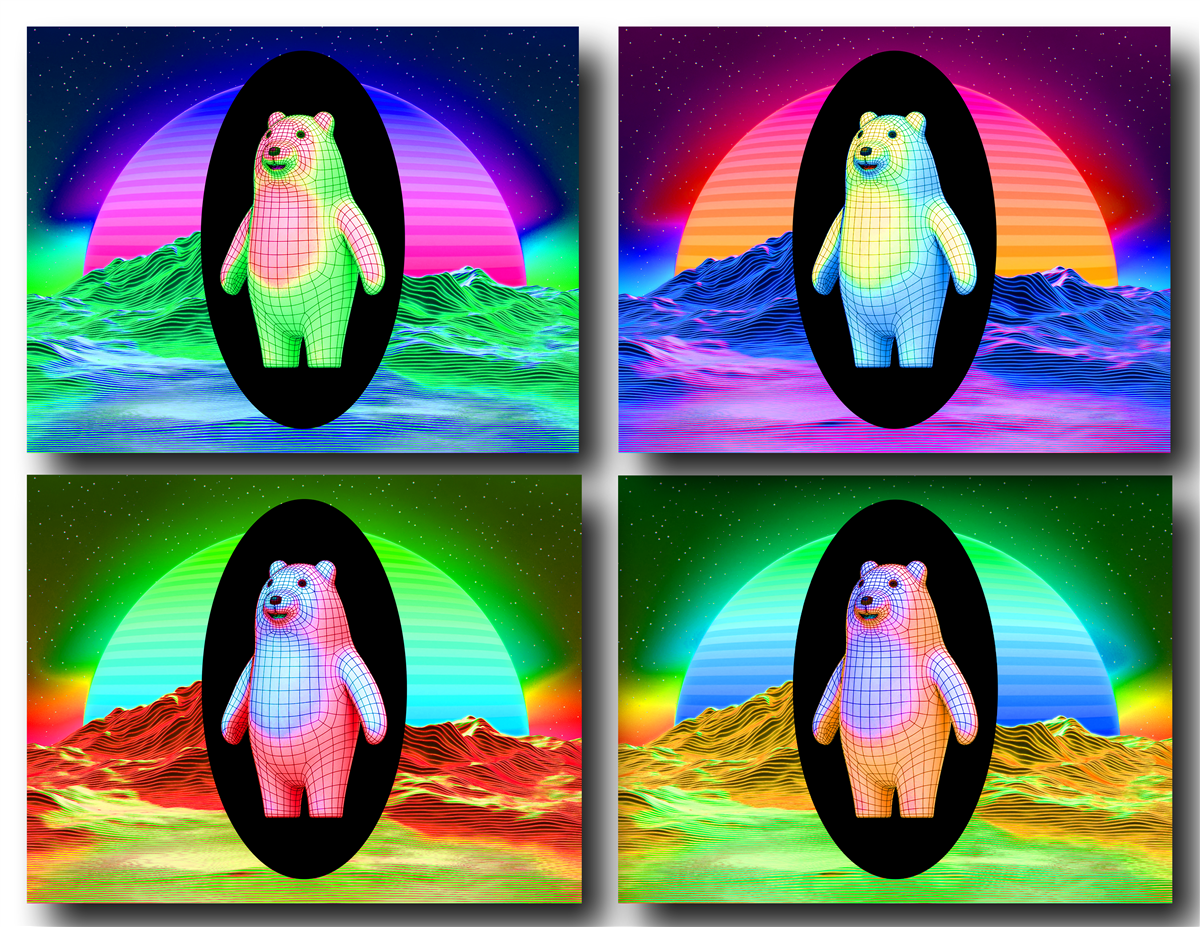 Polar Hop bear variation one